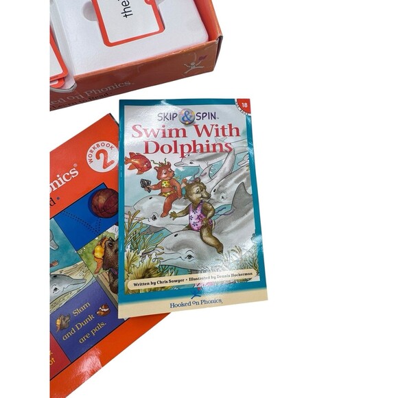 Hooked On Phonics Level 2 With Cassette Workbook Books Flashcard Not Complete - Picture 7 of 8